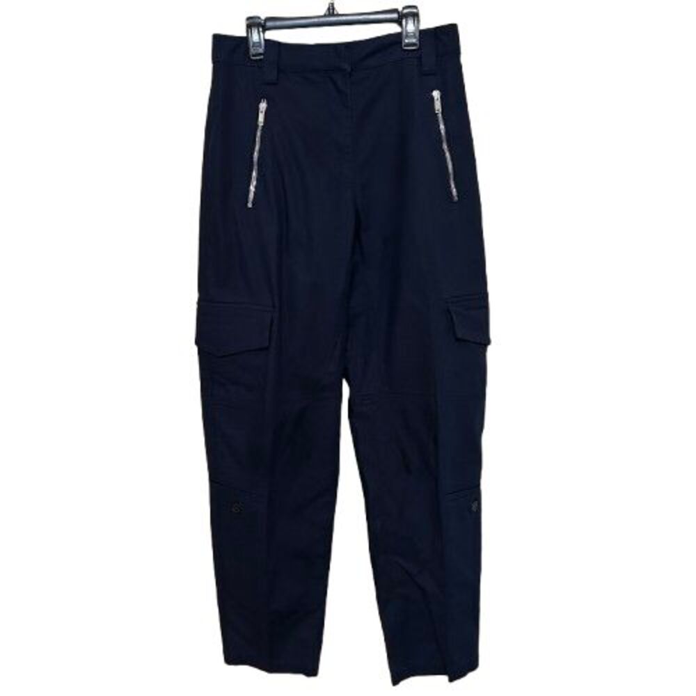 Proenza Schouler Designer Cargo Pants Navy Utility Minimalist Luxury Size 2